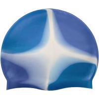 Шапочка для плавания силиконовая (сине/белый/голубой) B31518-8