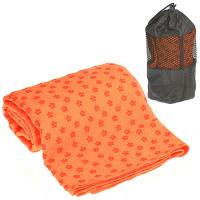 Полотенце для Йоги 183х63 (оранжевое) с сумкой для переноски C28849-5