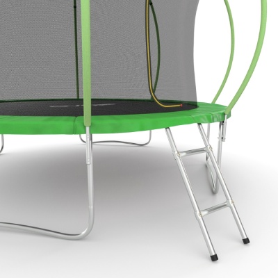 Батут с внутренней сеткой и лестницей EVO JUMP Internal 12ft (Green)